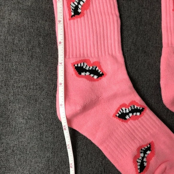 Chrome Hearts Pink Casual Socks Two-Tone Design 2 pairs - Picture 3 of 5